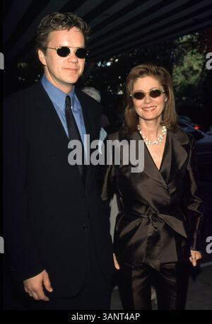 April 30, 2000; Beverly Hill, CA, USA; Schauspieler SUSAN SARANDON und TIM ROBBINS beim Raul Julia Hunger Event im Beverly Hills Hotel. Stockfoto