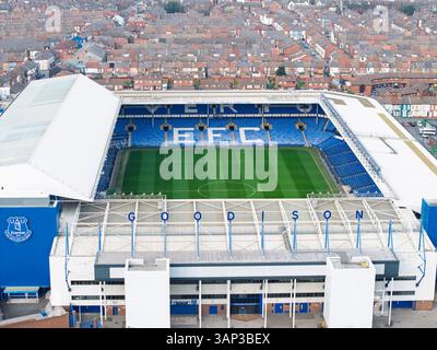 Everton Football Club Ground, Goodison Park, Liverpool, England Stockfoto