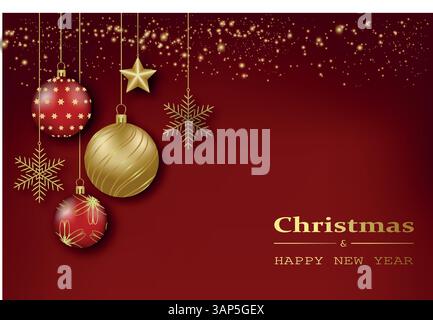 Weihnachtskarte Illustration Stock Vektor