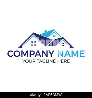 Moderner Real Estate Logo Design Vektor | Professionelle Haus & Immobilien Branding Vorlage. Stock Vektor