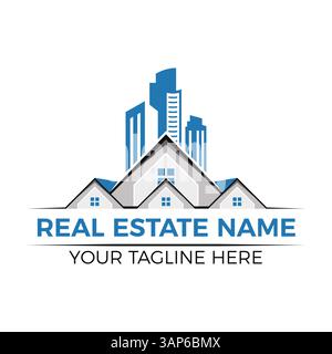 Moderner Real Estate Logo Design Vektor | Professionelle Haus & Immobilien Branding Vorlage. Stock Vektor