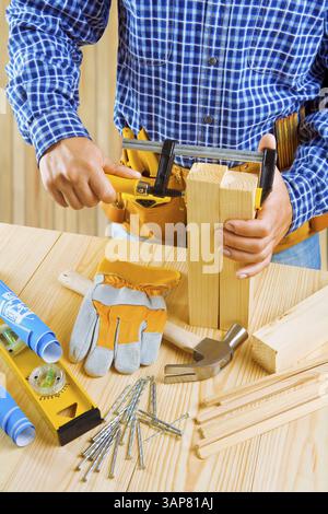Satz Nähwerkzeuge Stockfoto
