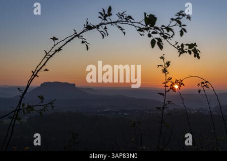 Herbsteindrücke aus der Sächsischen Schweiz Stockfoto