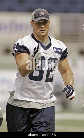 29. Juli 2011: San Antonio, Texas – Dallas Cowboys Tight End Jason Witten tritt am Freitag, 29. Juli 2011 im Alamo Dome in San Antonio, Texas auf. (Bild: © Paul Moseley/Fort Worth Star-Telegram/MCT/ZUMAPRESS.com) Stockfoto