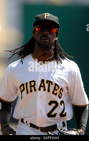 7. April 2011: Andrew McCutchen #22 in Aktion während des MLB-Spiels zwischen den Colorado Rockies und den Pittsburgh Pirates im PNC Park. (Bild: © Jason Pohuski/Cal Sport Media/ZUMAPRESS.com) Stockfoto