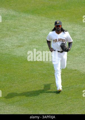 7. April 2011: Andrew McCutchen #22 in Aktion während des MLB-Spiels zwischen den Colorado Rockies und den Pittsburgh Pirates im PNC Park. (Bild: © Jason Pohuski/Cal Sport Media/ZUMAPRESS.com) Stockfoto