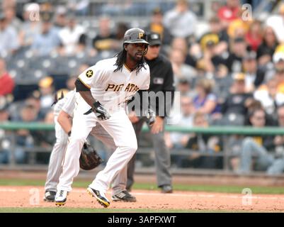 7. April 2011: Andrew McCutchen #22 in Aktion während des MLB-Spiels zwischen den Colorado Rockies und den Pittsburgh Pirates im PNC Park. (Bild: © Jason Pohuski/Cal Sport Media/ZUMAPRESS.com) Stockfoto