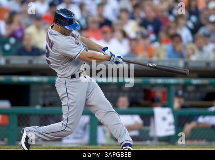 29. Juni 2011: New York Mets ernannte den Hitter Scott Hairston (#12) während der MLB-Spiele zwischen den New York Mets und den Detroit Tigers im Comerica Park in Detroit, Michigan. Die Mets besiegten die Tiger mit 16:9. (Bild: © John Mersits/Cal Sport Media/ZUMAPRESS.com) Stockfoto
