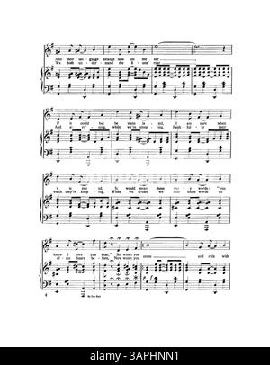 Das Lied My Zulu Maid, das von Kolb & Dill eingeführt wurde, wurde am 13. Dezember 1909 urheberrechtlich geschützt. Es spiegelt afrikanische Kulturthemen wider und ist Teil der Sammlung der Bibliotheken der University of Oregon. Stockfoto