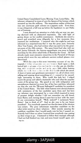 Das Central High Yearbook von 1907 zeigt die Leistungen von Schülern, Lehrern und Sportteams. Besondere Aufmerksamkeit wird der Rolle der afroamerikanischen Studenten und Lehrkräfte in der Schulgemeinschaft während des Jahres 1906-1907 geschenkt. Stockfoto
