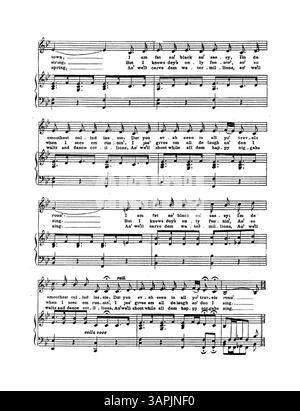 1903 erschien im New York Herald eine Publikation mit Mopsy Massy of Tallahassee, mit Texten von Willis Leonard Clanahan und Musik von Anita Comfort. Veröffentlicht mit besonderer Erlaubnis von Anita Comfort, New York. Das Bild kann farblich vom Original abweichen. Stockfoto