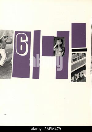 Das „Warrior 61“ Jahrbuch dokumentiert die akademischen und außerschulischen Aktivitäten, Sportmannschaften und die Fakultät der Hopkins High School von 1960 bis 1961. Stockfoto