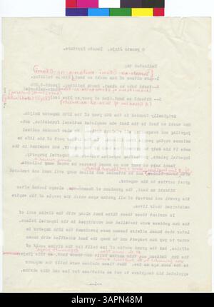 Dieses Dokument aus den Gertrude Bass Warner Papers (1909–1923) dokumentiert den O Yamoto Jinja Schrein in der Provinz Yamoto, klassifiziert als Schreine der 1. Klasse, was seine Bedeutung für die Shinto-Praktiken und das kulturelle Erbe Japans widerspiegelt. Stockfoto