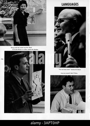 Die Ausgabe 1966 des Sagamore Yearbook der Roosevelt High School bietet eine umfassende Aufzeichnung von Schülern, Lehrern, Sportmannschaften, Vereinen und anderen Aktivitäten aus dem akademischen Jahr 1965-1966, mit Schwerpunkt auf der afroamerikanischen Geschichte. Stockfoto