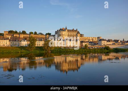 Château d'Amboise, Département Indre-et-Loire, Loire-Tal, Frankreich Stockfoto