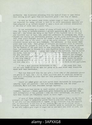 D.M. Frosts typisierte Erinnerungen von 1870 bis 1900 umfassen seine persönlichen Berichte und Beobachtungen, mit besonderem Fokus auf Robert E. Lee. Diese Erinnerungen sind Teil der Sammlung der Missouri Historical Society. Stockfoto