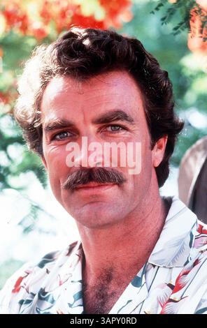 JANUAR 2011 - „MAGNUM PI.“ TOM SELLECK. 1980(Bild: © Globe Photos/ZUMAPRESS.com) Stockfoto
