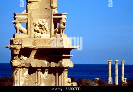 Januar 2011 - 8040999.LIBYEN . SABRATHA-MAUSOLEUM VON BES (RÖMISCH). IMAPRESS/1998.(Bild: © Globe Photos/ZUMAPRESS.com) Stockfoto
