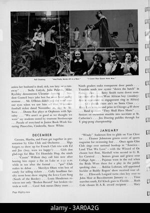 Diese Ausgabe des Jahrbuchs der Marshall High School, Kardinal, erfasst die Schüler, Lehrkräfte, Clubs, leichtathletik und Großveranstaltungen aus dem akademischen Jahr 1939-1940. Stockfoto