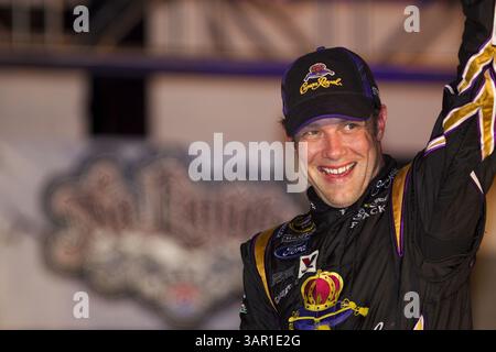 FORT WORTH, TX - 09. April 2011: Matt Kenseth (17) gewinnt das Samsung Mobile 500 Rennen auf dem Texas Motor Speedway in Fort Worth, TX. (Kreditbild: © ASP/Cal Sport Media/ZUMAPRESS.com) Stockfoto