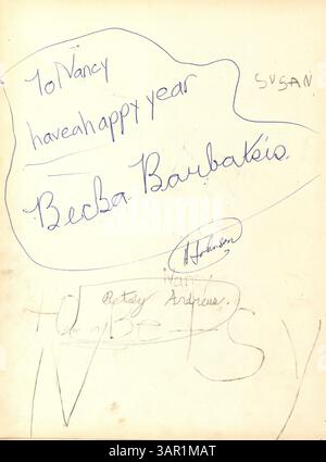 Dieses Jahrbuch der Northrop Collegiate School dokumentiert Schüler, Lehrer, Vereine, Leichtathletik und Veranstaltungen aus dem Schuljahr 1955-1956. Stockfoto