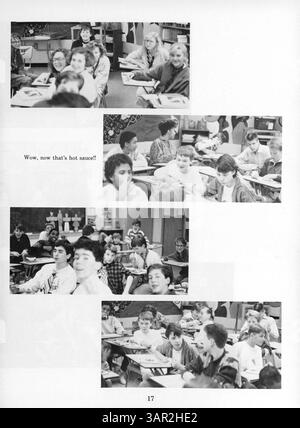 Das Jahrbuch 1988 von Anwatin Jr. Die High School bietet Schülerporträts, Höhepunkte der Lehrkräfte und unvergessliche Schulveranstaltungen aus dem Schuljahr 1987-1988. Stockfoto