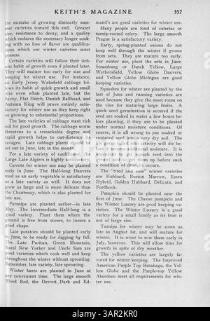 Keith's Home-Builder Magazine, das 1918 monatlich vom Minneapolis-Architekten Max L. Keith veröffentlicht wurde, zeigt Hausentwürfe, Grundrisse und detaillierte Baukosten mit Artikeln über Wohnbau, Inneneinrichtung und Landschaftsgestaltung. Stockfoto