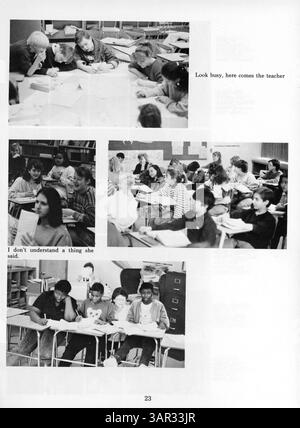 Dieses Jahrbuch 1988 von Anwatin Jr. Die High School umfasst die Schüler, Lehrer und Veranstaltungen, die das Schuljahr 1987-1988 prägten und die Meilensteine und Erfolge der Schüler und Mitarbeiter dokumentieren. Stockfoto