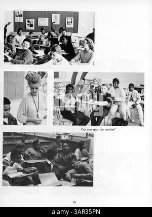 Die 1988 erschienene Ausgabe des Anwatin Jr. Das High Yearbook erfasst die Schüler, Lehrer und wichtigen Schulveranstaltungen aus dem akademischen Jahr 1987-1988 und dokumentiert die Erfahrungen und Meilensteine. Stockfoto