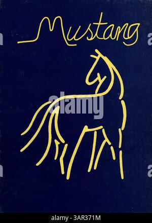 Das Jahrbuch „Breck Mustang“ 1984 von der Breck High School erfasst die Schüler, Lehrkräfte, Leichtathletik, Studentenclubs und Veranstaltungen aus dem akademischen Jahr 1983-1984 und bietet einen detaillierten Überblick über das Schulleben und die Errungenschaften. Stockfoto