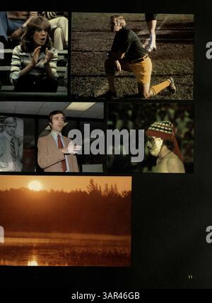 Das Jahrbuch „Windigo“ 1978 der Edina West High School dokumentiert das Schuljahr, einschließlich Schüler, Lehrer, Vereine und Sportveranstaltungen von 1977 bis 1978. Stockfoto