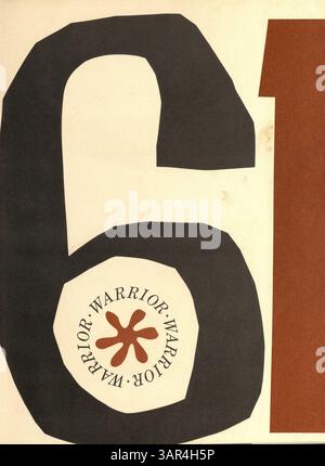 Das „Warrior 61“ Jahrbuch der Hopkins High erfasst die Leistungen der Schüler, die Clubaktivitäten und die Schulveranstaltungen des akademischen Jahres 1960-1961. Stockfoto