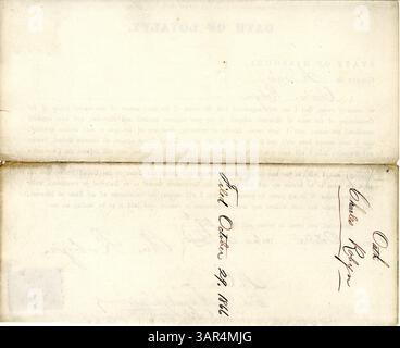 Charles Robyn aus St. Louis, Missouri, schwört in diesem Treueeid auf die US-Regierung und Missouri. Stockfoto