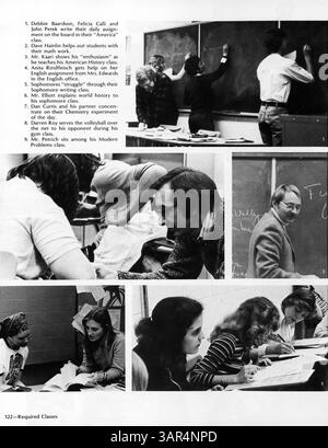Das Jahrbuch „Tiger“ von South High 1978 zeigt Schüler, Lehrer, Vereine, Leichtathletik und bedeutende Veranstaltungen aus dem Schuljahr 1977-1978. Stockfoto