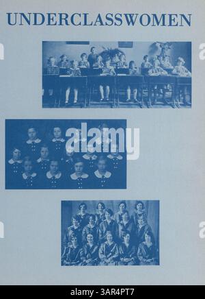 Die Ausgabe 1974 des Northrop Collegiate Yearbook, Tatler, dokumentiert die Schüler, Lehrer, Vereine, leichtathletik und große Veranstaltungen des Schuljahres 1973-1974 mit besonderem Schwerpunkt auf der Geschichte der Afroamerikaner. Stockfoto
