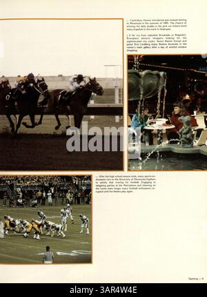 Das Jahrbuch der Robbinsdale Cooper High School 1986 zeigt Studenten, Dozenten, Leichtathletik und andere Aktivitäten aus dem Schuljahr 1985-1986. Stockfoto
