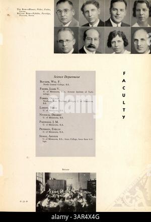 Das South High Yearbook 1934 mit dem Titel „Tiger 1934“ dokumentiert die Schüler, Lehrer, Vereine, Leichtathletik und wichtige Ereignisse des Schuljahres 1933-1934, einschließlich afroamerikanischer Beiträge zum Schulleben. Stockfoto