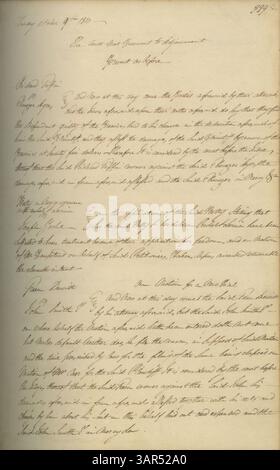 Band 2 des Missouri Supreme Court Minute Books enthält 280 Seiten mit Rechtsakten über Gerichtsentscheidungen und Verfahren von 1808 bis 1812 in Missouri. Stockfoto
