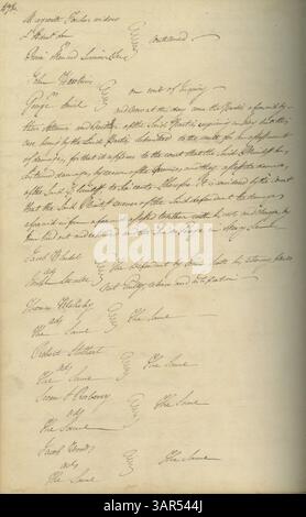 Dieser Band des Missouri Supreme Court Minute Books umfasst 1808-1812 Seiten und umfasst 280 Seiten Rechtsakten, die die frühen Gerichtsverfahren im Bundesstaat Missouri beschreiben. Stockfoto