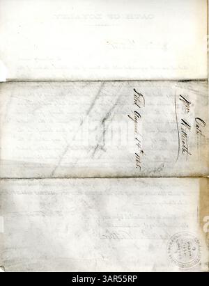 Wm. Wetteroth aus St. Louis, Missouri, leistet einen Treueid sowohl gegenüber den Vereinigten Staaten als auch gegenüber dem Staat Missouri. Dieses Dokument ist Teil der Sammlung der Missouri Historical Society. Stockfoto