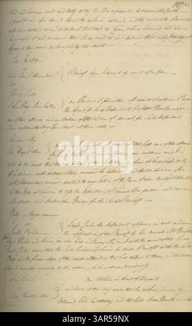 Band 2 des Missouri Supreme Court Minute Books behandelt Gerichtsentscheidungen von 1808 bis 1812 und umfasst 280 Seiten Rechtsakten, die frühe Gerichtsaktivitäten in Missouri dokumentieren. Stockfoto