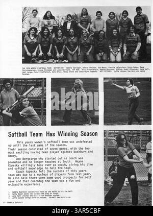 Das Jahrbuch „The Tiger“ der South High 1978 zeigt die Schüler, Lehrer, Leichtathletik und Veranstaltungen des Schuljahres 1977-1978. Stockfoto