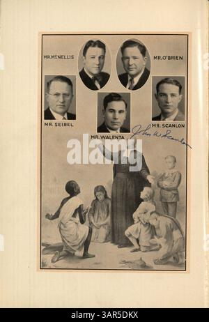 Das de La Salle Jahrbuch 1931, "Athanasian 1931", dokumentiert die Schüler, Lehrer, Vereine, leichtathletik und Veranstaltungen des Schuljahres 1930-1931. Stockfoto