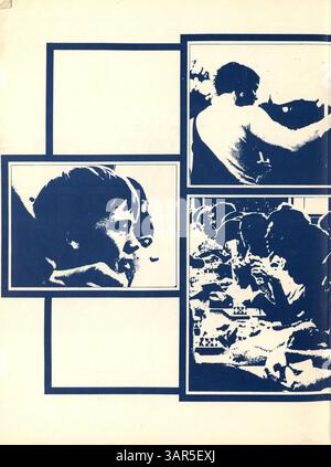 Das Jahrbuch 1971 der Richfield High School erfasst Schüler, Lehrkräfte, Sportteams und Schulveranstaltungen. In diesem Volume fehlen mehrere Seiten. Stockfoto