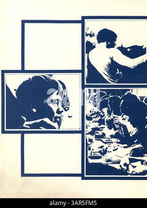 Dieses Jahrbuch der Richfield High School 1971 zeigt Schüler, Lehrer, Vereine, Leichtathletik und wichtige Momente aus dem Schuljahr 1970-1971. Stockfoto