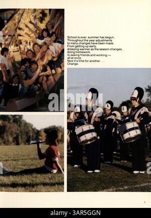 Das Jahrbuch Talons 1980 von der Cooper High School in Robbinsdale erinnert an die akademischen und sozialen Erfahrungen der Schüler während des Schuljahres 1979-1980. Stockfoto