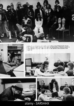Das Jahrbuch Polaris 1978 von der North High dokumentiert die Schüler, Lehrer, Vereine, Leichtathletik und Großveranstaltungen aus dem Schuljahr 1977-1978. Stockfoto