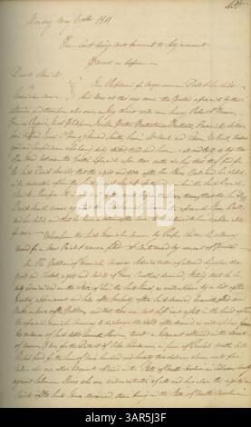 Band 2 des Missouri Supreme Court Minute Books, der die Jahre 1808 bis 1812 abdeckt. Dieser 280-seitige Band dokumentiert die Verfahren, Urteile und Fälle, die vom Supreme Court in Missouri während des frühen 19. Jahrhunderts behandelt wurden. Stockfoto