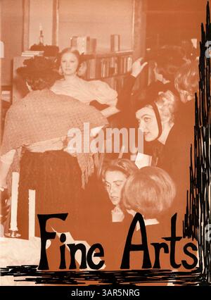 Das Jahrbuch „Antler“ 1966 der Minnehaha Academy dokumentiert die Schüler, Lehrer, Vereine, Leichtathletik und andere wichtige Ereignisse des Schuljahres von 1965 bis 1966. Stockfoto