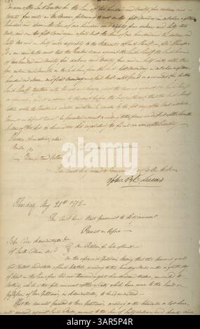Band 2 des Missouri Supreme Court Minute Books (1808–1812) enthält 280 Seiten detaillierter Gerichtsverfahren und Gerichtsentscheidungen. Dieser Band, der bei der Missouri Historical Society gespeichert wurde, liefert wichtige Dokumentation des frühen rechtlichen Rahmens von Missouri. Stockfoto
